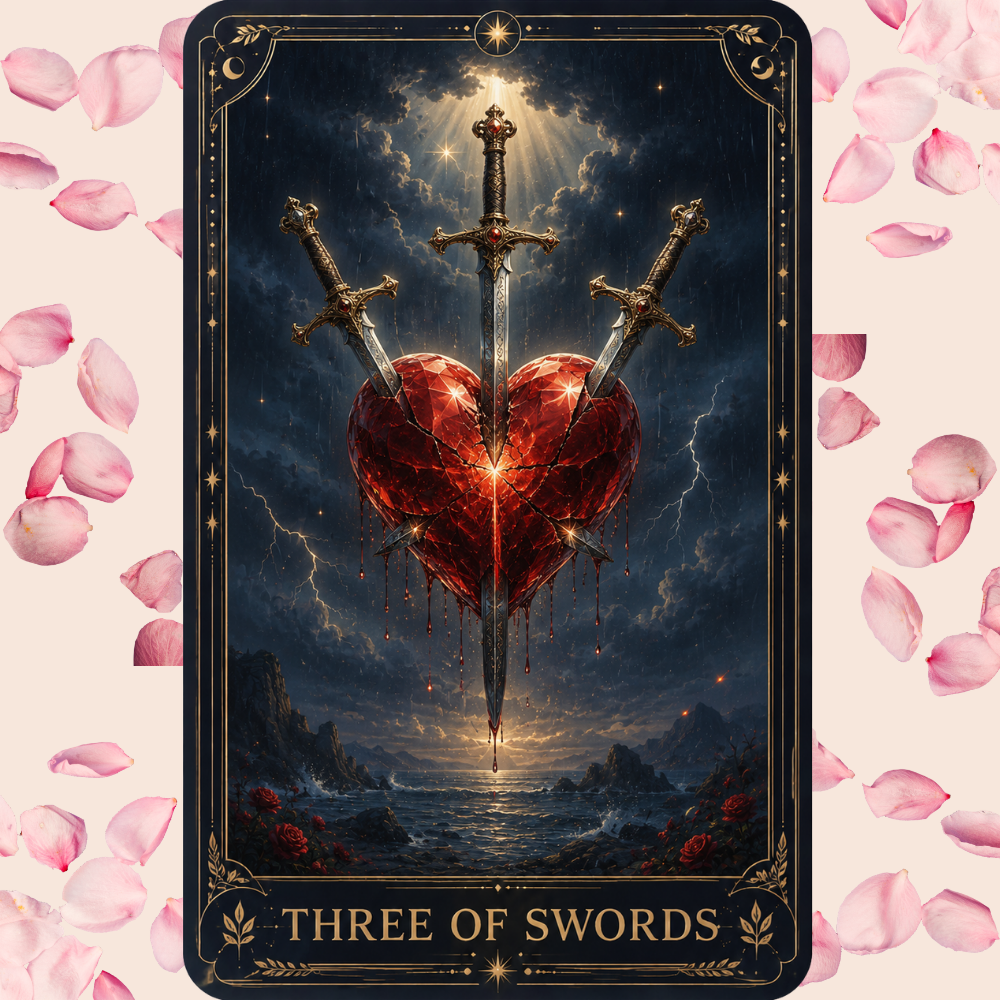 The Three of Swords in Tarot